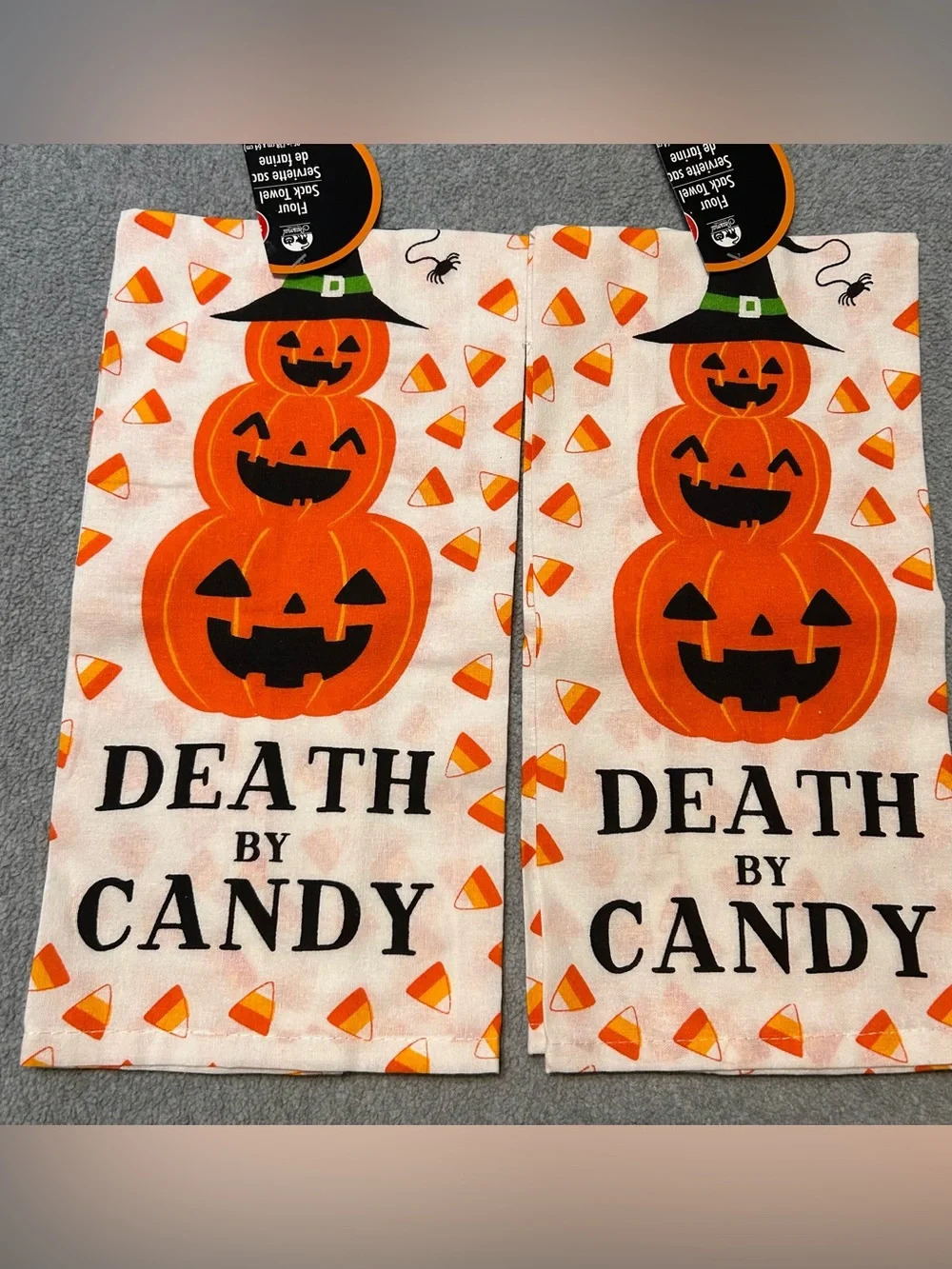 Halloween kitchen towels